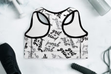 GRIT AND GRIND White Women's Sports Bra - White