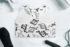 GRIT AND GRIND White Women's Sports Bra - White