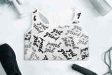 GRIT AND GRIND White Women's Sports Bra - White