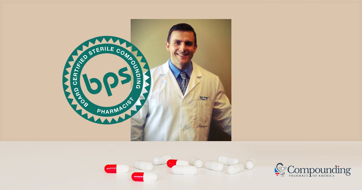 BPS Certifies Sterile Compounding Pharmacist