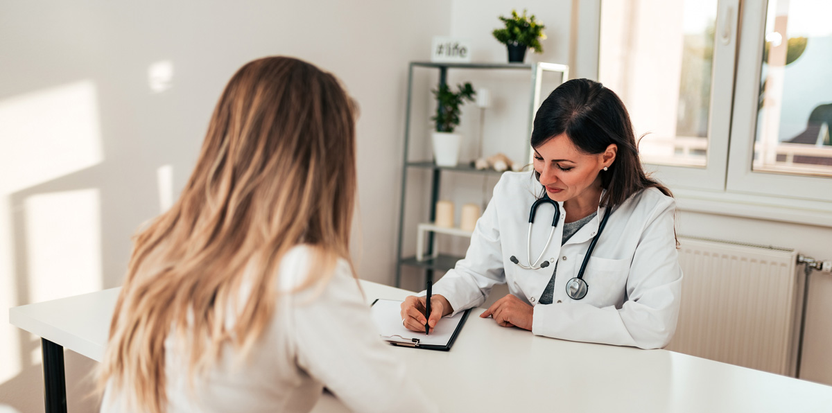 Woman meeting with her Dr for Low T