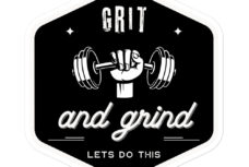 GRIT AND GRIND Sticker