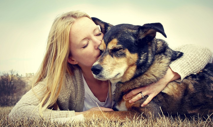 Kissing Dog's Face-Dog Allergy Relief Medications