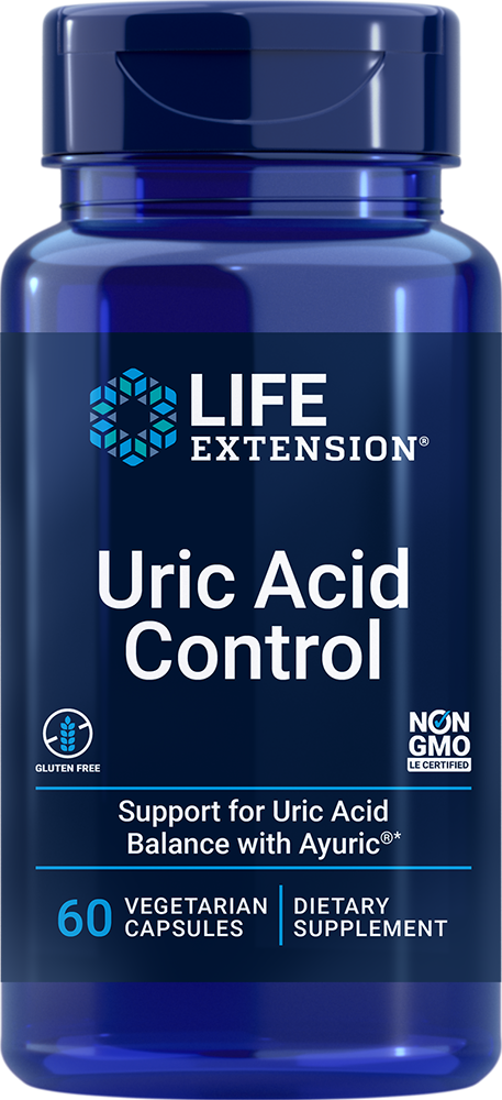 Life Extension Uric Acid Control (60 Vegetarian Capsules)